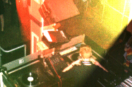 Adam in full superstar DJ mode