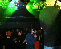 The dance floor complete with member of slipknot