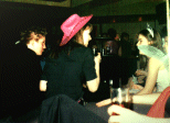 The seating are provoides relief from the dance floor, + its close to the bar which is handy